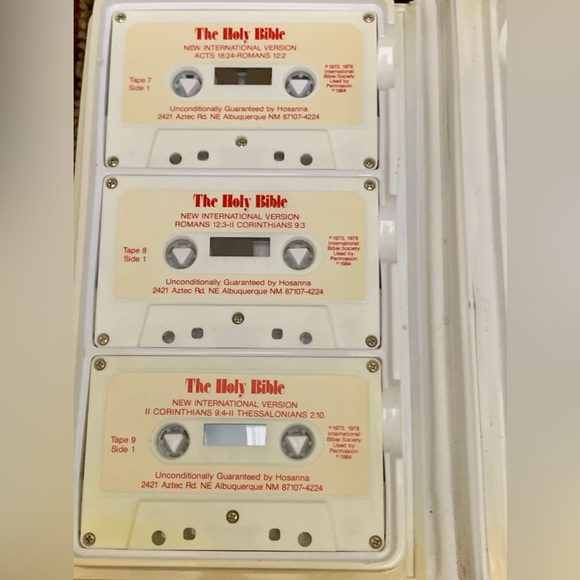 1984 Vtg Hosanna Complete NIV New Testament Audio Cassette Tape Bible - Picture 5 of 14